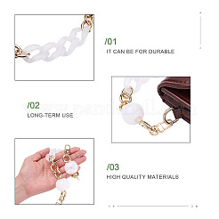 2 шт. 2 стиля овальных и круглых бусин из акрила для сумки FIND-GN0001-16C