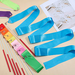 10 Stück Tanzstab aus Nylon/Polycotton-Band in 10 Stilen&nbsp;AJEW-CN0003-43