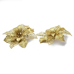 Искусственный цветок из пластика с блестками&nbsp;LS-HJEW-R124-03