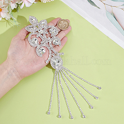 Blumen-Glas-Strass-Applikationen&nbsp;DIY-WH0671-032
