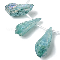 Гальванические природный кристалл кварца бусы пряди&nbsp;G-G890-A-11