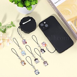 Ремешки для мобильных устройств с подвеской из сплава эмали&nbsp;HJEW-SW00047