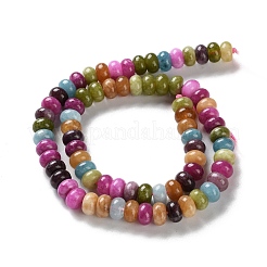 Природные окрашенные белого нефрита нитей бисера&nbsp;X-G-B124-B01-01