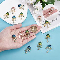 24шт 3 цвета сплава эмалевые подвески&nbsp;FIND-SZ0005-87