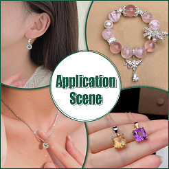 24 шт. латунных подвесок-кабошонов&nbsp;KK-PH0014-17A