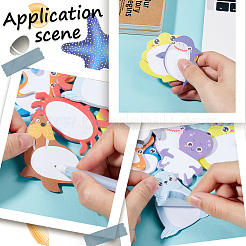 2 jeu de blocs-notes autocollants en papier&nbsp;DIY-SP0002-47F