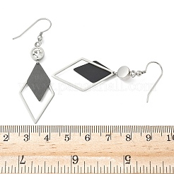 Серьги-подвески из нержавеющей стали 304 с гальваническим покрытием EJEW-Z129-22P