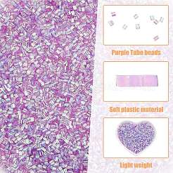 15882шт. пластиковые трубчатые бусины FIND-DC0006-26B
