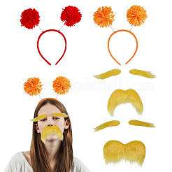 2 шт. резинки для волос из полиэстера 2 цветов AJEW-CA0004-94