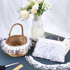 5 м двойной полиэстеровой кружевной отделки для пришивания украшений OCOR-CY0001-63B