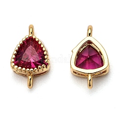 Настоящие 18k позолоченные латунные соединители с микропаве с кубическим цирконием&nbsp;ZIRC-L100-006G