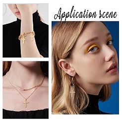 12шт 6 стиля латунные микро проложить прозрачные кубические циркониевые подвески&nbsp;FIND-GA0002-35