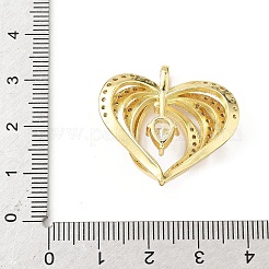 Messing micro pave klare zirkonia anhänger&nbsp;KK-B141-43G-02