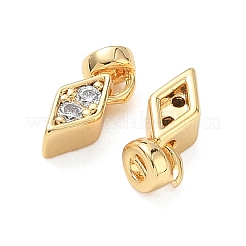 Breloques en laiton zircon cubique transparent&nbsp;KK-C172-24G