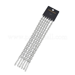 304ステンレススチールリンクブレスレット  コー​​ヒー豆  ステンレス鋼色  7.09インチ（18cm）&nbsp;BJEW-B169-02P