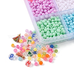 Набор для изготовления браслета с буквами и кисточками своими руками DIY-FS0003-21