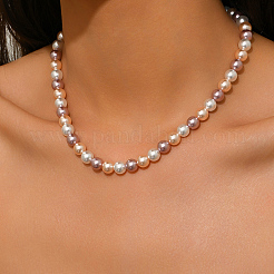 Элегантные стеклянные жемчужины круглые бусины металлические ot ожерелья для женщин DC4506