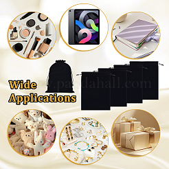 5шт прямоугольные бархатные мешочки для украшений&nbsp;TP-NB0001-83