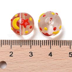 Нити стеклянных эмалевых бусин ручной работы LAMP-A001-A