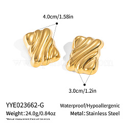 Pendientes de acero inoxidable 304 para mujer&nbsp;WX0122