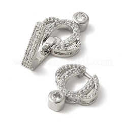 Проложить латунный прозрачный кубический цирконий над застежками&nbsp;KK-M320-21P