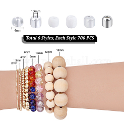 4200шт 6 стиля стеклянный бисер&nbsp;SEED-PH0002-55