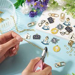 Kit de fabrication de porte-clés à faire soi-même pour la fête des pères&nbsp;DIY-TA0016-26