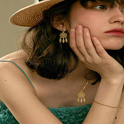 4 шт. подвески из нержавеющей стали 304 двух цветов&nbsp;STAS-LP0004-20