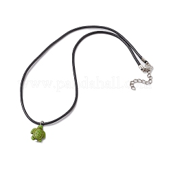 Летние окрашенные в пляж синтетические бирюзовые подвески в виде черепахи NJEW-JN05057