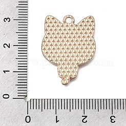 合金エナメルチャーム  猫の形のチャーム  ライトゴールド  ラベンダーブラッシュ  26.5x19.5x1mm  穴：2mm&nbsp;FIND-E047-02KCG-04