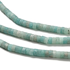 Природных амазонит бисер нитей G-P575-B41-4x2mm