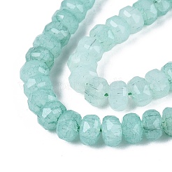 Stränge aus Imitations-Jade-Knisterglasperlen&nbsp;GLAA-N068-01A-A03