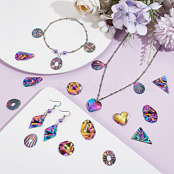 20 шт. 10 подвески из текстурированной нержавеющей стали 201&nbsp;STAS-UN0047-26MC