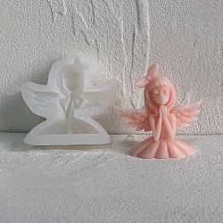 Moules en silicone pour bougies ange et fée, pour la fabrication de bougies parfumées, ange et fée, 8.2x8.2x2.5 cm