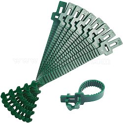Wiederverwendbare Kunststoff-Kabelbinder für Pflanzen, verstellbare Pflanzendrehbinder, Gartenwerkzeug, grün, 250x28x4 mm