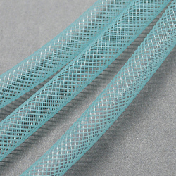 Plastic Net Thread Cord, Light Sky Blue, 10mm, 30Yards