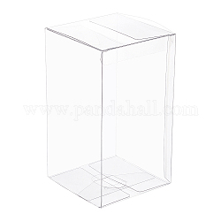 Пластиковая коробка из пвх, прямоугольные, белые, 9x9x16 см