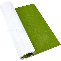 Polyesterfilzaufkleber, selbstklebender Stoff, Rechteck, hellgrün, 40x0.1 cm, 2 m / Rolle