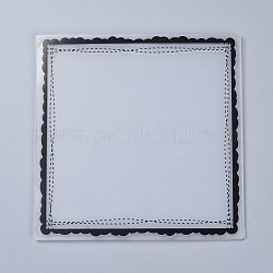 Пластиковые папки для тиснения, вогнуто-выпуклые трафареты для тиснения, для украшения фотоальбома своими руками, Геометрический рисунок, 150x150x2.5~3 мм