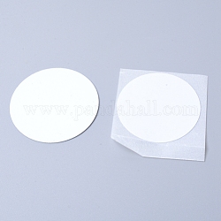 Aluminium Wärmepresse Thermotransfer Handwerk, Runde, weiß, 35~38x0.2~0.3 mm