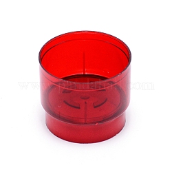 Bougeoir en résine, colonne, rouge, 39x33mm, diamètre intérieur: 37 mm