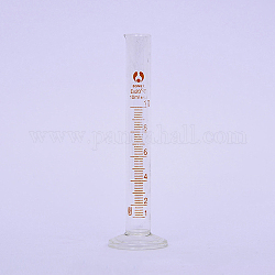 Cylindre gradué en verre, fournitures de laboratoire, clair, 33x110mm, capacité: 5 ml (0.17 oz liq.)