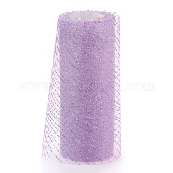 Glitzerdeko-Netzbänder, Tüllstoff, für Hochzeitsdekoration, Röcke Dekoration machen, Pflaume, 5.9 Zoll (15 cm), 10 Yards / Rolle