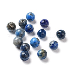 Cuentas de lapislázuli naturales, teñido, redondo, 6mm, agujero: 0.8 mm