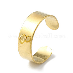 304 base de anillo de bucle de acero inoxidable, anillo de manguito, dorado, 6x0.6mm, agujero: 2.4 mm, diámetro interior: 18 mm
