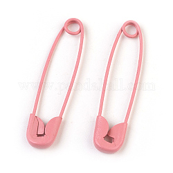 Pasadores de seguridad de hierro, color de rosa caliente, 30x7x2mm, pin: 0.7 mm