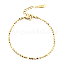 304 braccialetto a catena in acciaio inossidabile da donna, oro, 8-1/4 pollice (20.8 cm)