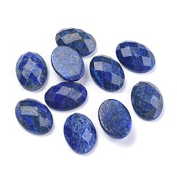 Naturales lapis lazuli cabochons, facetados, oval, 18x13x6mm