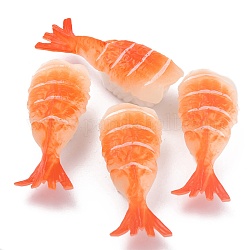 Künstliches Plastik-Sushi-Sashimi-Modell, Imitation Lebensmittel, für Displaydekorationen, Garnelen-Sushi, Koralle, 67.5x26.5x21 mm