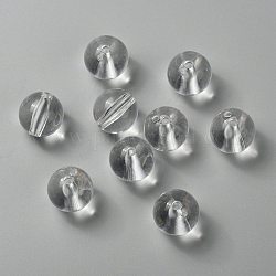 Abalorios de acrílico transparentes, redondo, Claro, size: 18 mm de diámetro, agujero: 2 mm